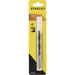 Stanley STA52026 Drill Bit, Bradpoint 8mm Flute Length: 80 Overall Length: 120
