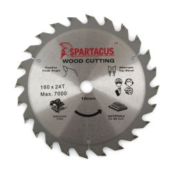 Spartacus 180 x 24T x 16mm Wood Cutting Circular Saw Blade