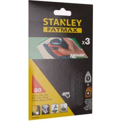 FATMAX STA39122 MESH 3x 80g Sheet, Mouse Velcro