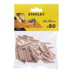 Stanley STA66430 Round Wooden Dowels, 6mm dia