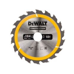 DeWalt DT1941 TCT Construction Circular Saw Blade 184mm x 30mm x 18 Teeth