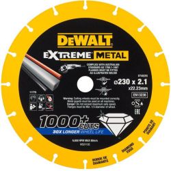 Dewalt DT40255-QZ 230mm x 22.23mm x 2.1mm Extreme Metal Diamond Disc For DCS690