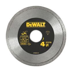 DeWalt DT3735 115mm 4 1/2" Continuous Rim Sintered Diamond Blade