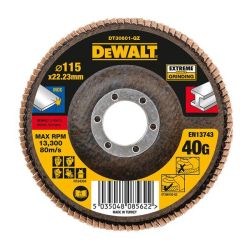 Dewalt DT30601 115mm x 22.2mm x 40 Grit Extreme Flap Disc