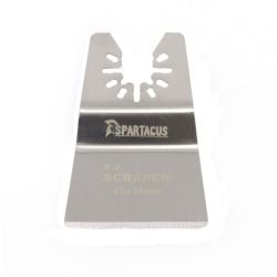 Spartacus Multi Tool S.S Flexible Stepped Scraper Blade 52mm Grout Glue Paint