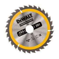 DEWALT Construction Circular Saw Blade 184mm x 30mm x 30T