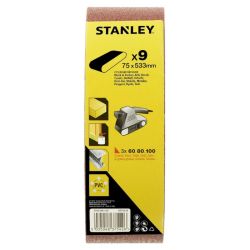 Stanley STA33481 SPARPACKS, Sanding Belts - 75x533mm Asst