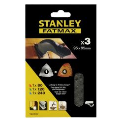 Stanley STA39197 1x 80g, 120g, 240g  Sheet, Detail Velcro Asst