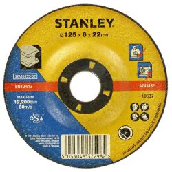 Stanley STA32055 125mm x 22mm x 6mm Metal Grinding Disc