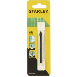 Stanley STA53237 Drill Bit, Tile & Glass 6mm Overall Length: 76