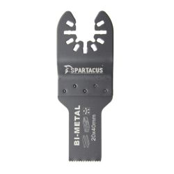 Spartacus Multi Tool BIM Plunge Cut Blade 20mm x 40mm Wood Plastic Metal Cutting Packaged Single
