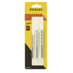 Stanley STA56128 Drill Bit Std Mas 5,6,7mm Set