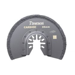Spartacus Multi Tool Carbide Tipped Segment Saw Blade 88mm x 50-60G Grout Tile Plaster Packaged Single
