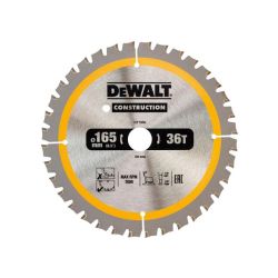 Dewalt DT1950 Construction Circular Saw Blade 165mm x 20mm 36T (DC)