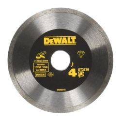 DeWalt DT3736 125mm 5" Continuous Rim Sintered Diamond Blade For Tile Cutting