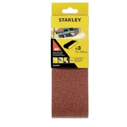Stanley STA33091 Sanding Belt (3) 40g 450mm x 75mm