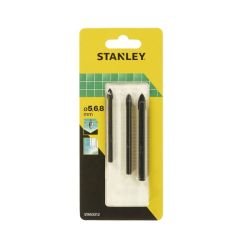 Stanley STA53312 Drill Bit Tile & Glass  5,6,8mm Set