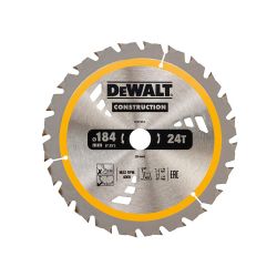 DEWALT Construction Circular Saw Blade 184mm x 20mm x 24T