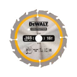 DeWalt DT1948 TCT Construction Circular Saw Blade 165mm x 20mm 16 Teeth