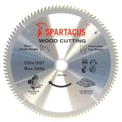 Spartacus 250 x 100T x 30mm Wood Cutting Circular Saw Blade