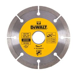 DeWalt DT3701 115mm x 22.3mm 4-1/2" High Performance Universal Segmented Diamond Cutting Disc