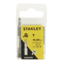 Stanley STA60200 Set Screwdriver Bit 10x 25mm Torx