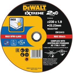 Dewalt 230mm x 1.9mm x 22.23mm Extreme Bonded Thin Cut Discs