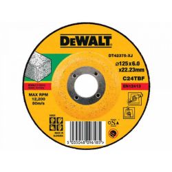 (NO LONGER AVAILABLE) DeWalt DT42375 Concrete/Stone Grinding 125mm x 6mm x 22.2mm DPC (S)