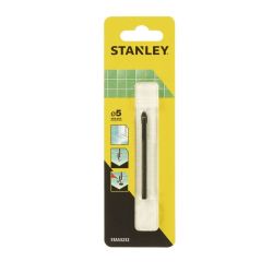 Stanley STA53232 Drill Bit, Tile & Glass 5mm Overall Length: 70