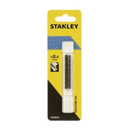Stanley STA50015 Drill Bit, HSS-R   2.5mm Flute Length: 30 Overall Length: 57