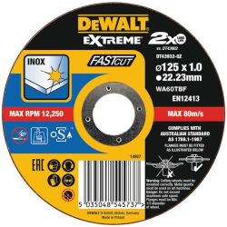 DeWalt DT43932 Extreme Bonded Disc Thin Fast Cut 125mm X 1.0mm X 22.23mm