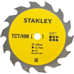 Stanley STA13000 Circ Saw Blade, TCT,  140 x 12.7 x 14T