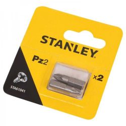 Stanley STA61041 Screwdriver Bits PZ2 Pack of 2
