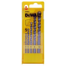 DeWalt DT6952 5 Piece Masonry Drill Bit Set 4mm - 10mm